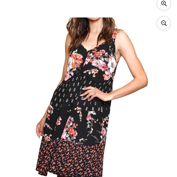 Bila Dress Retro 70s Vibe Large Festival Dress Boho Chic - Picture 3 of 13